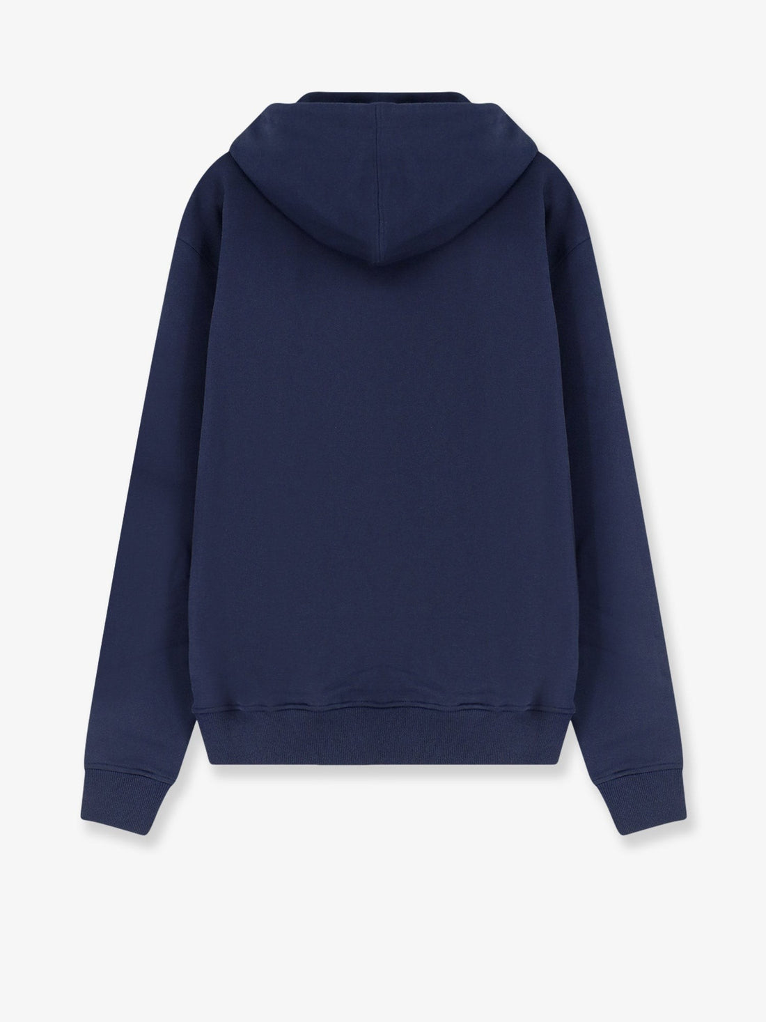 AMI PARIS - Hooded cotton sweatshirt BLEUNUIT