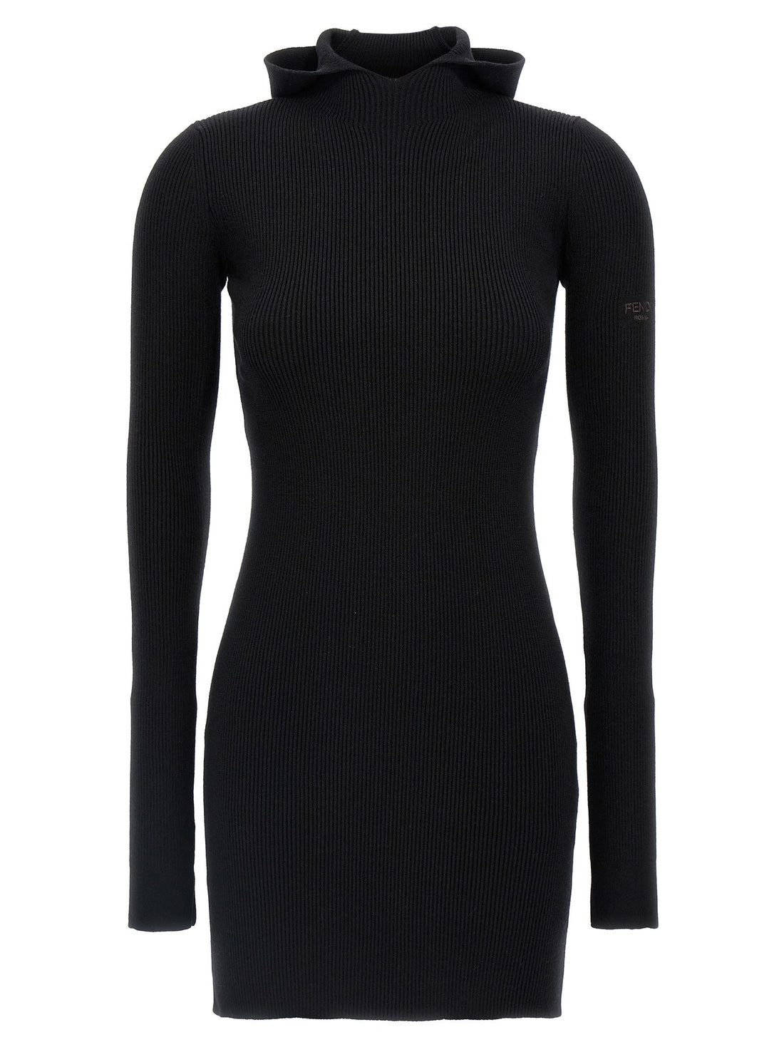 Fendi - Hooded dress Black