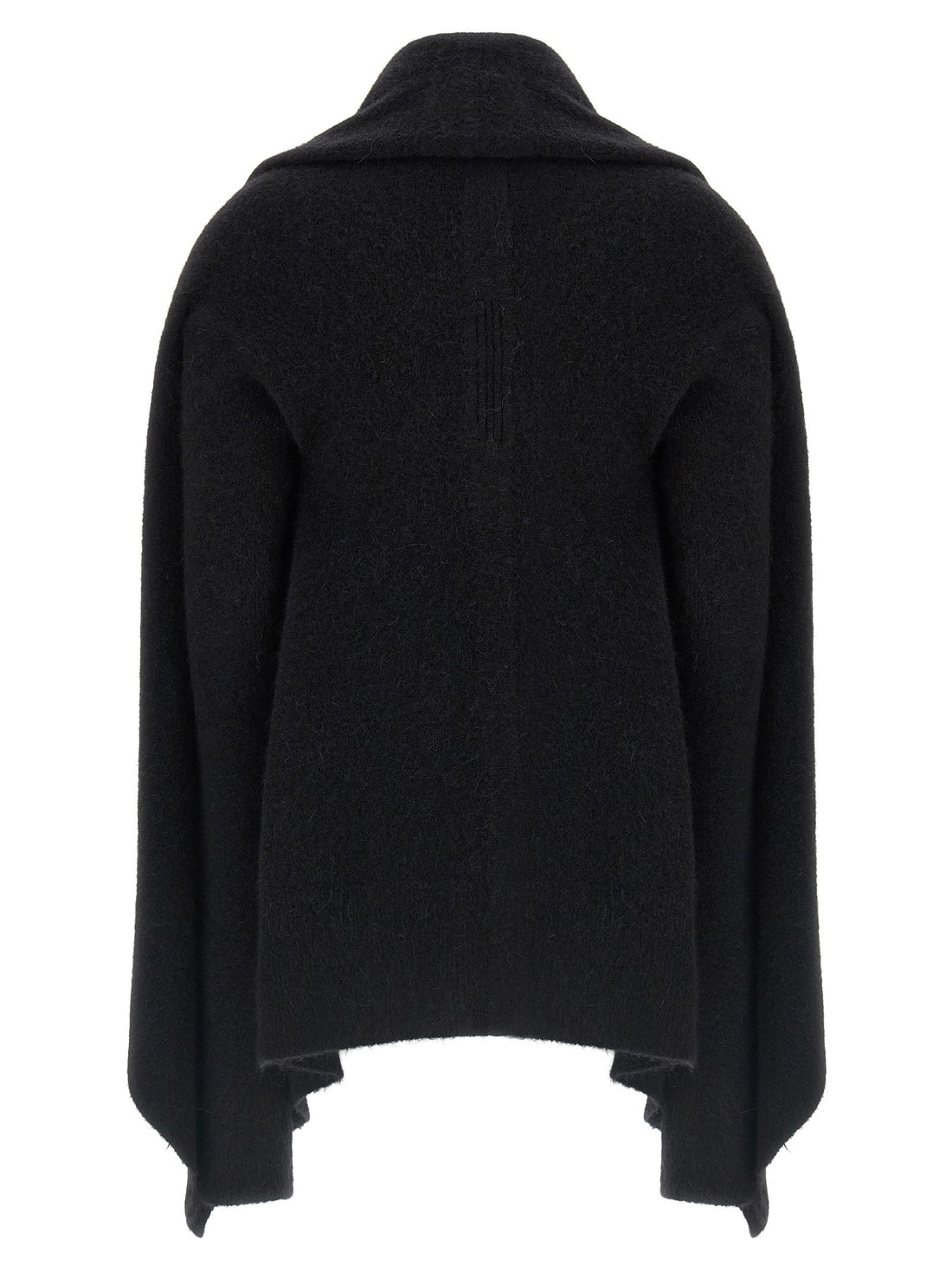 RICK OWENS - 'Hooded Medium Wrap' cardigan Black