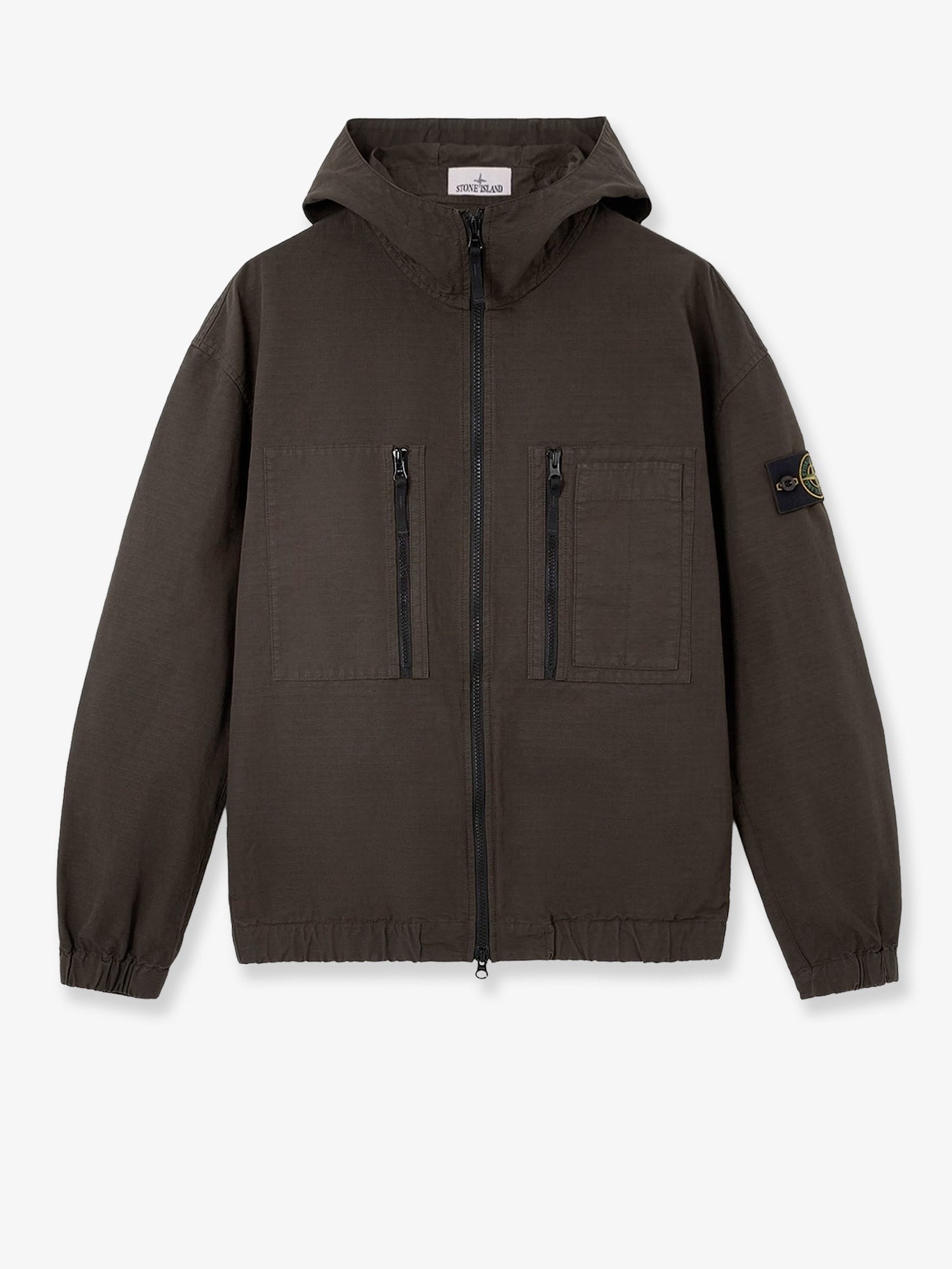 Stone Island - Hooded organic cotton jacket