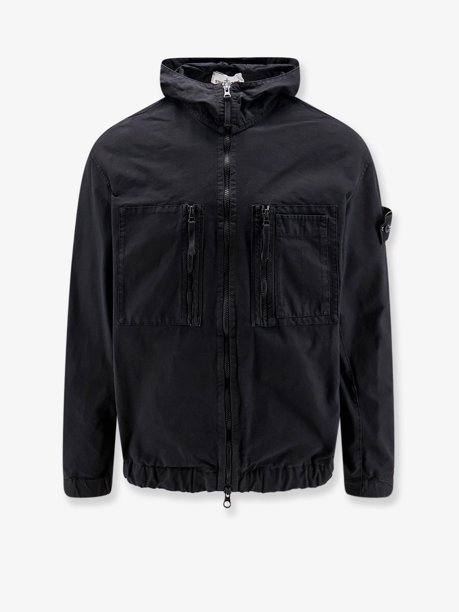 Stone Island - Hooded organic cotton jacket
