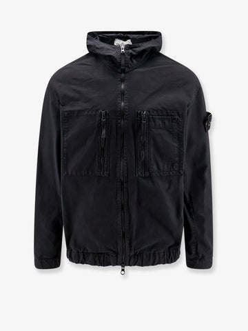 Stone Island - Hooded organic cotton jacket