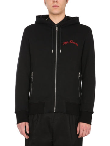 Alexander Mcqueen - HOODED SWEATSHIRT WITH ZIP hooded-sweatshirt-with-zip