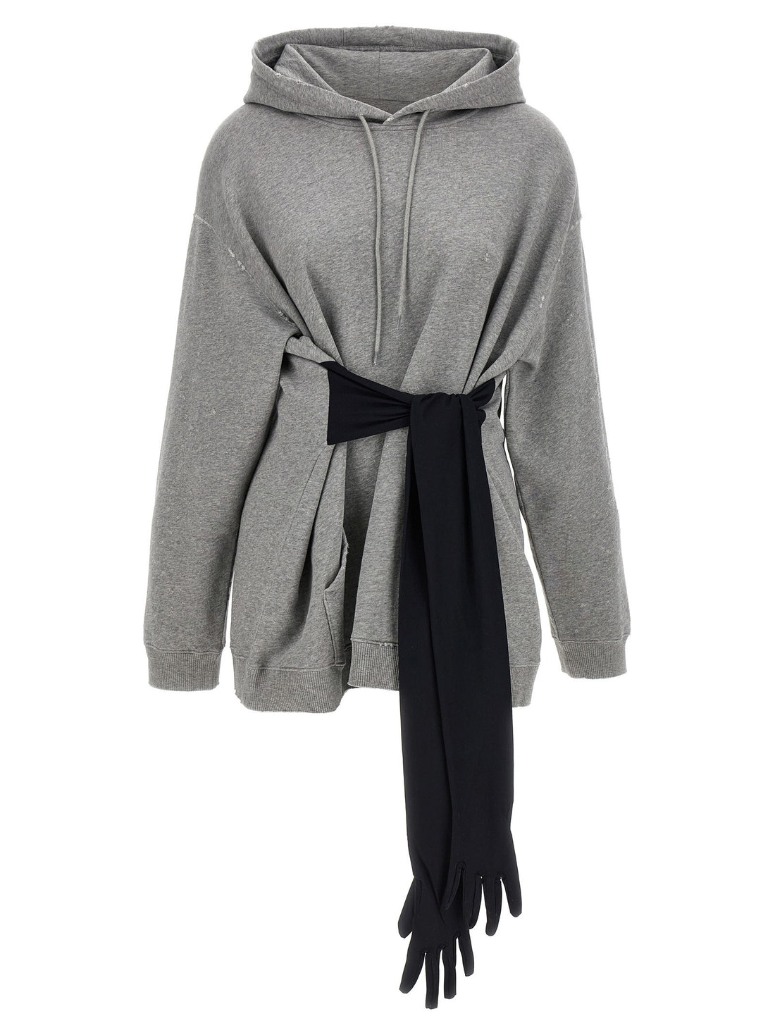 MM6 MAISON MARGIELA - Hoodie dress with gloves gray S