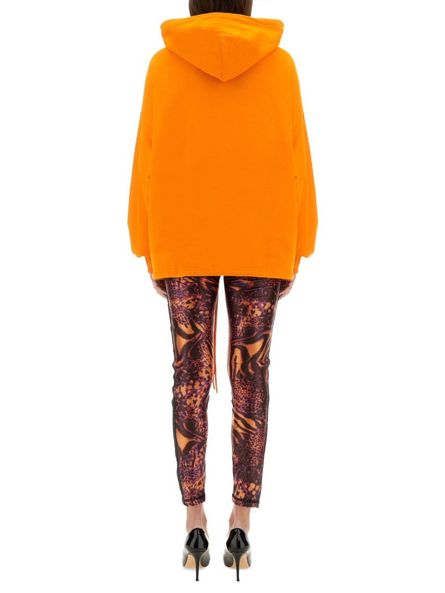 HOODIE WITH LOGO AND CRYSTALS