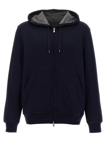 Brunello Cucinelli - Hoodie Blue