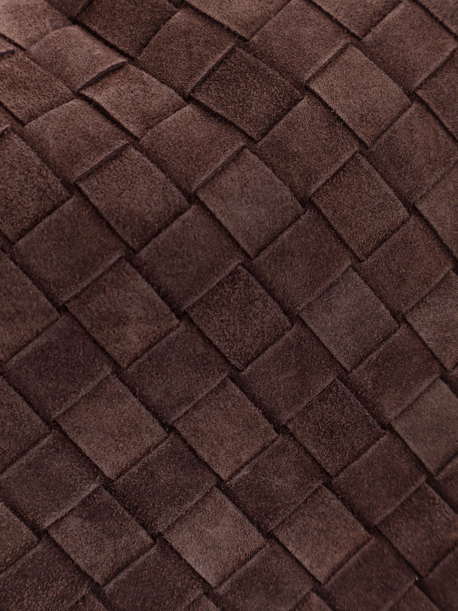 Hop suede shoulder bag with Intrecciato motif