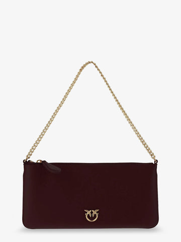 Pinko Horizontal Flat leather crossbody bag