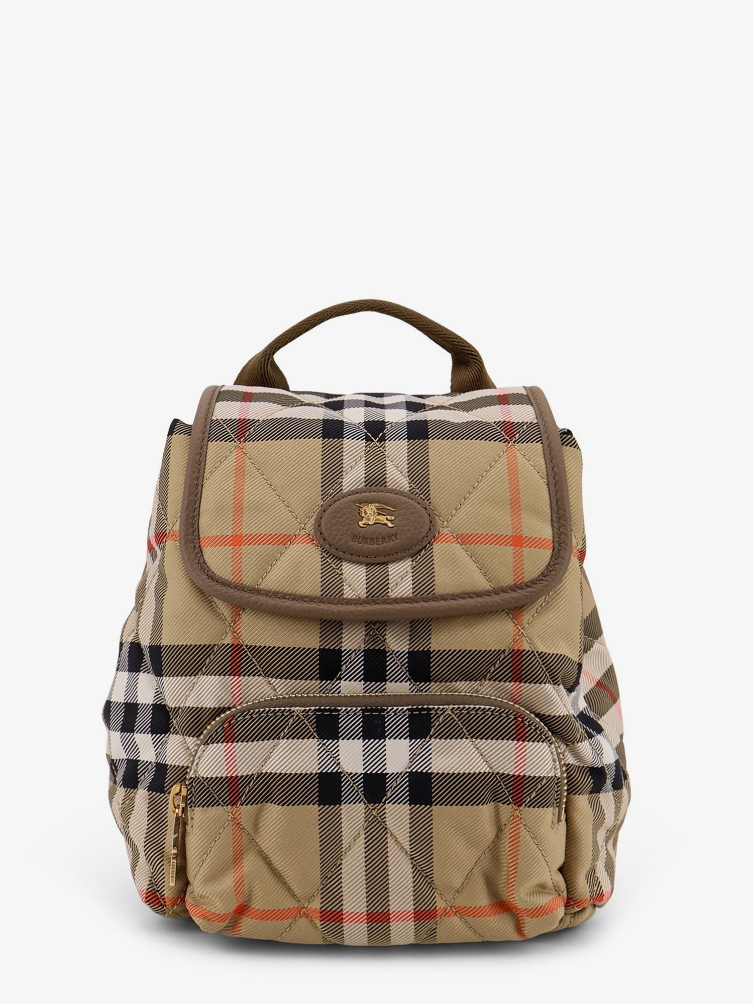 Burberry Burberry - Horseshoe nylon backpack with check pattern