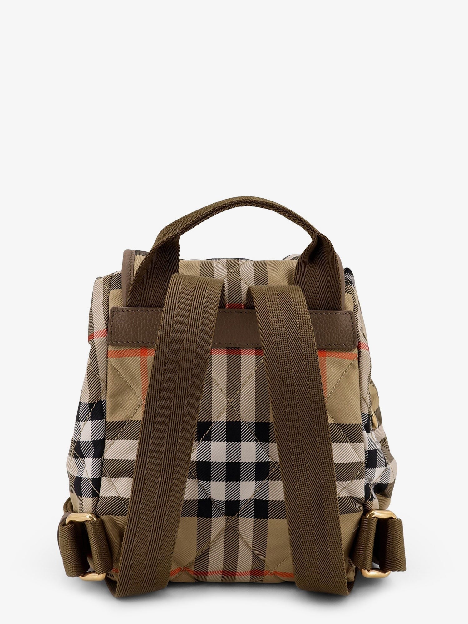 Burberry Burberry - Horseshoe nylon backpack with check pattern