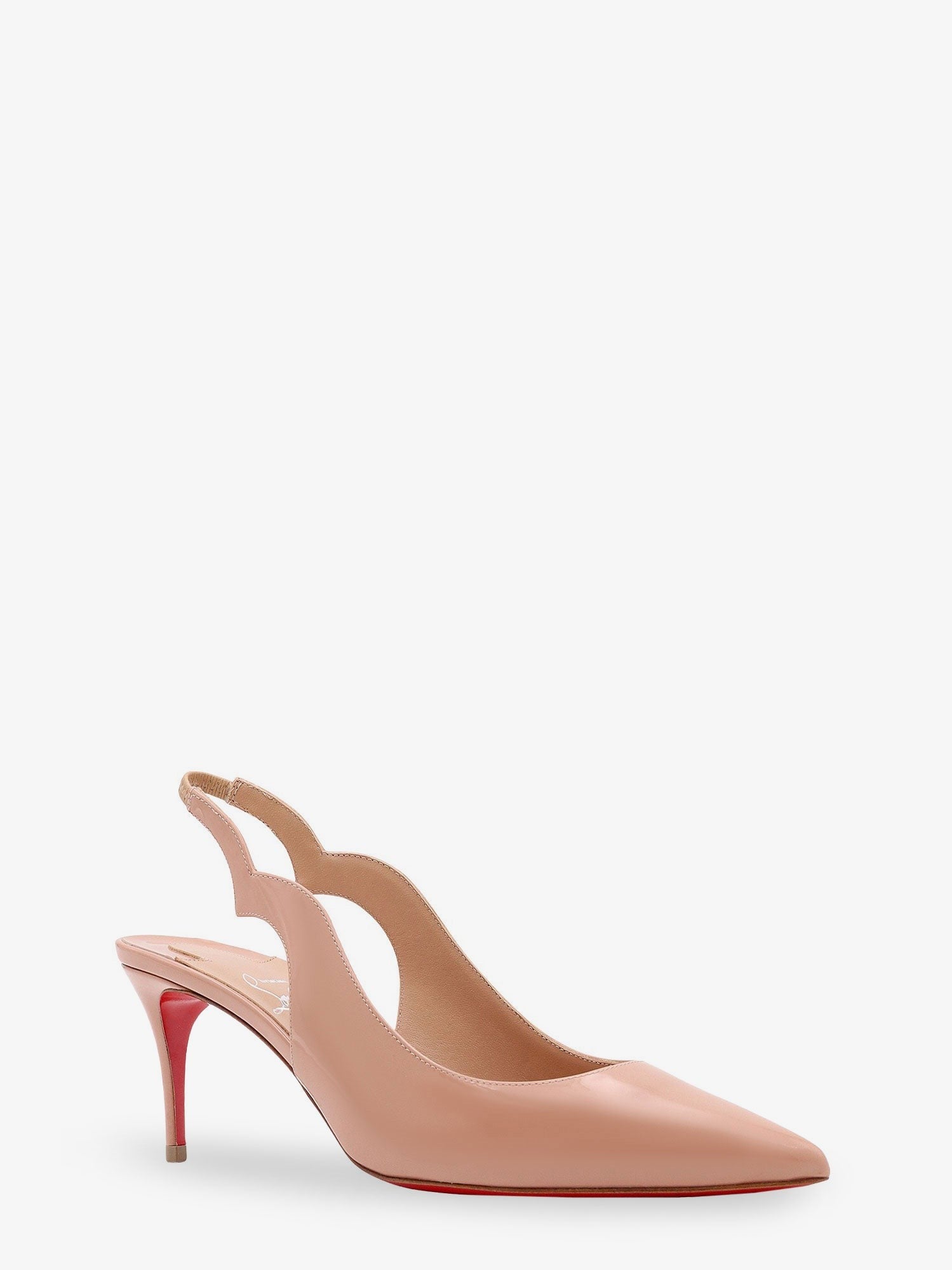 Hot Chick patent leather slingback décolleté
