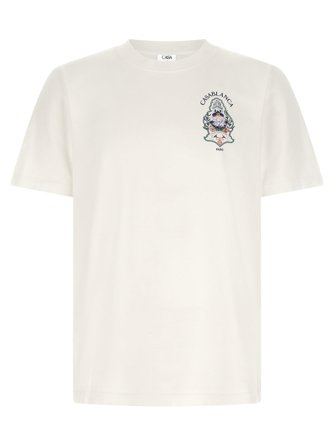 CASABLANCA - 'Hotel Emblem' print T-shirt White S