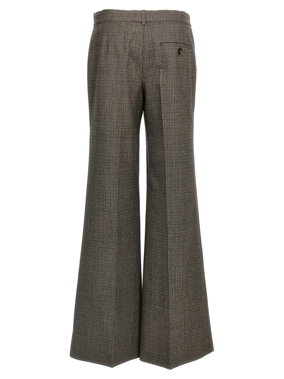 stella mccartney - Houndstooth foot pants gray 40 IT