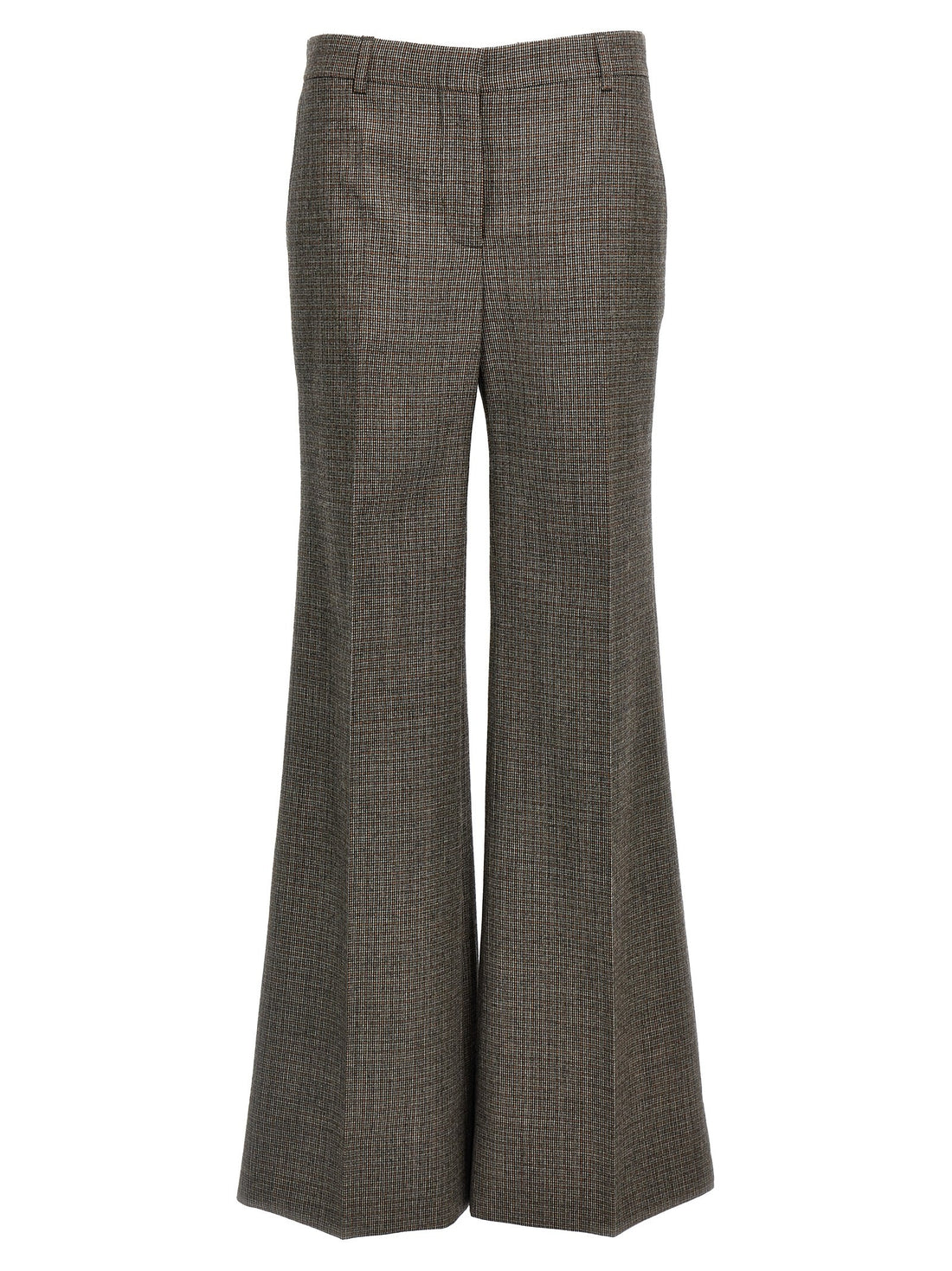 stella mccartney - Houndstooth foot pants gray 40 IT