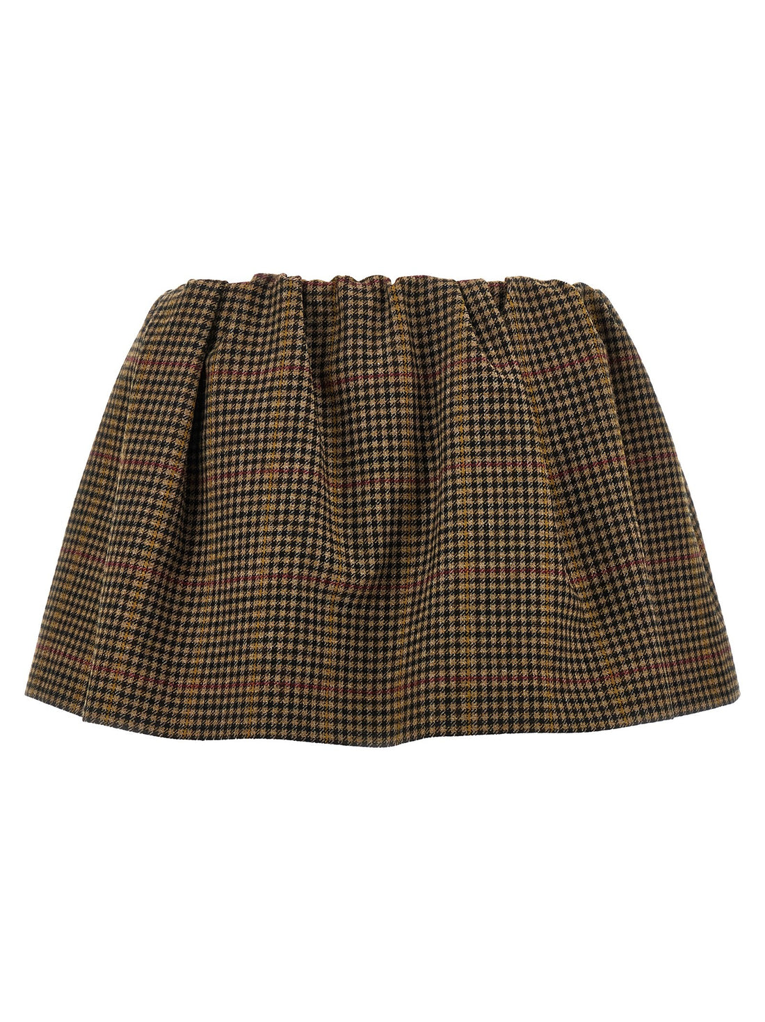 Miu Miu - Houndstooth skirt Brown