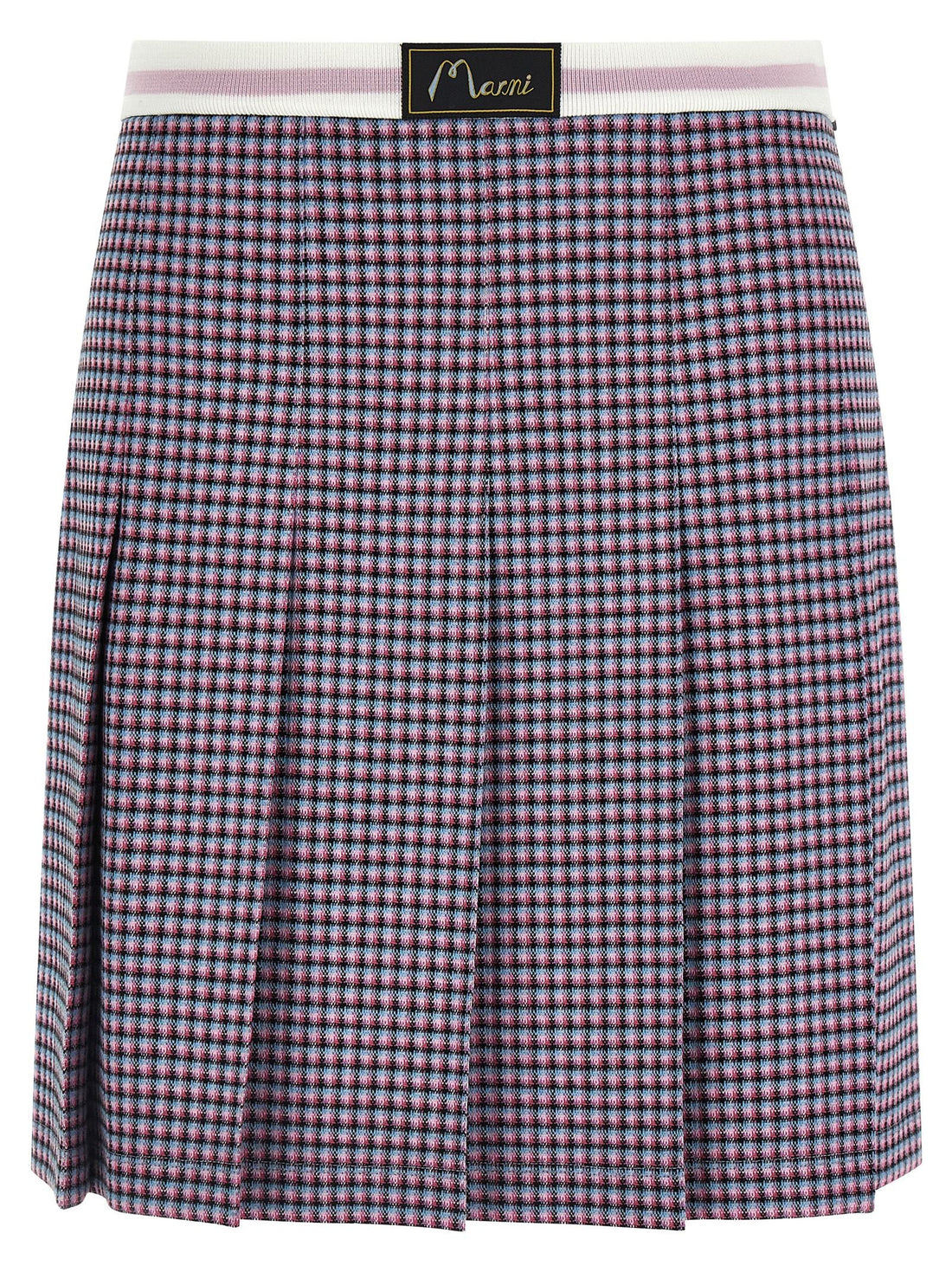 Marni - Houndstooth skirt Purple