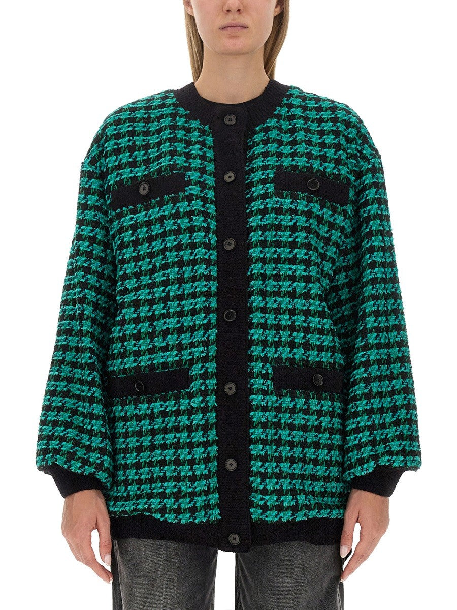 HOUNDSTOOTH TWEED JACKET