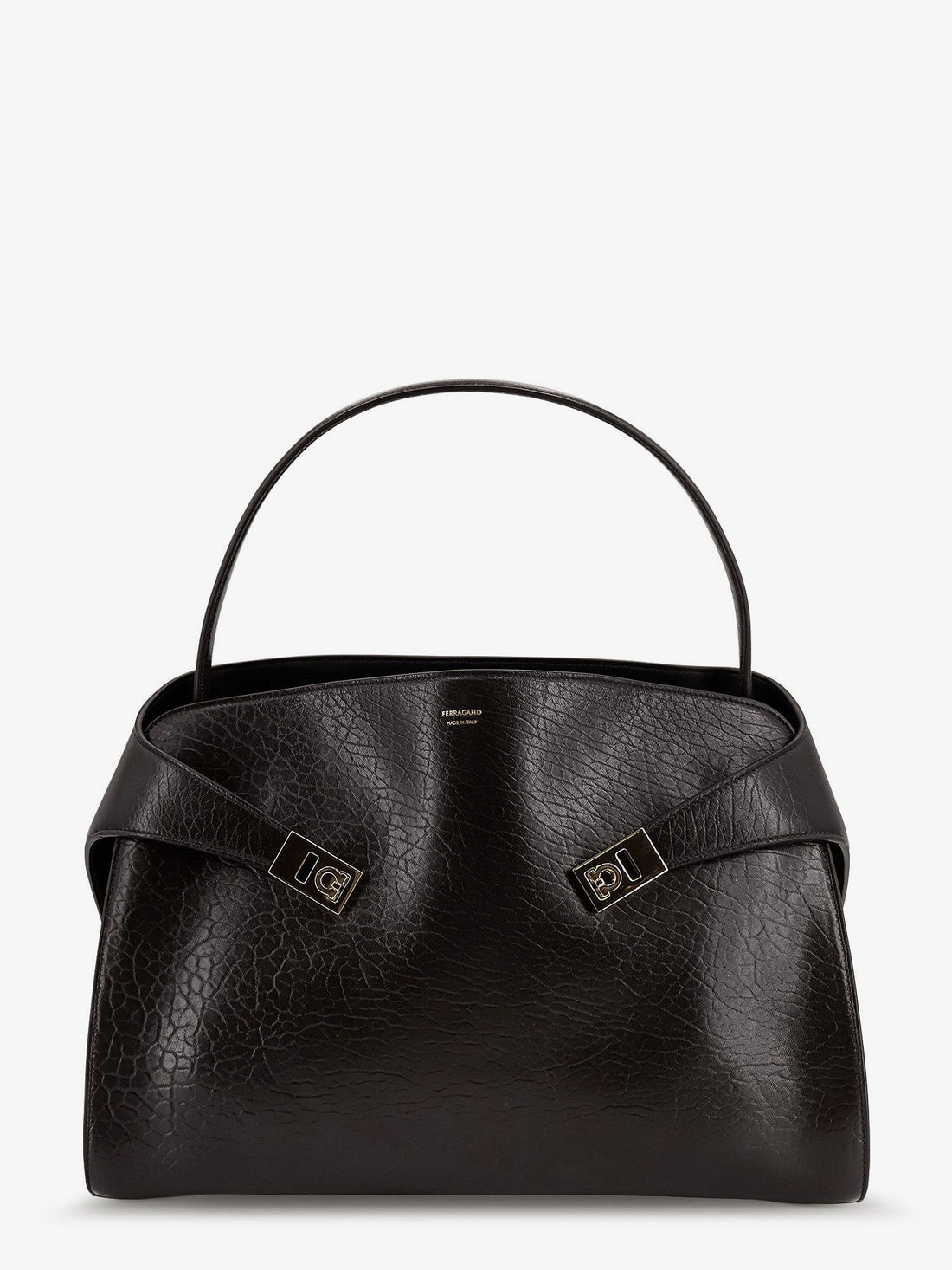 Hug leather shoulder bag with logo on the front hug-leather-shoulder-bag-with-logo-on-the-front_d9b15bce-37d6-489d-bbc6-fb459091630d