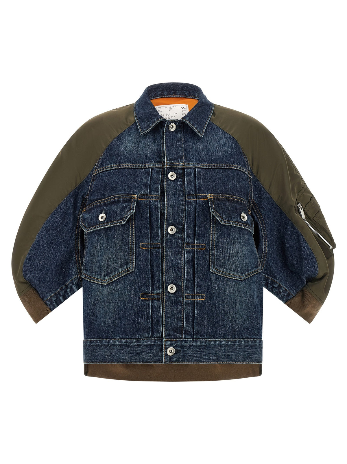 SACAI - Hybrid bomber jacket