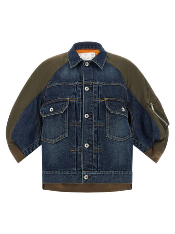 SACAI - Hybrid bomber jacket