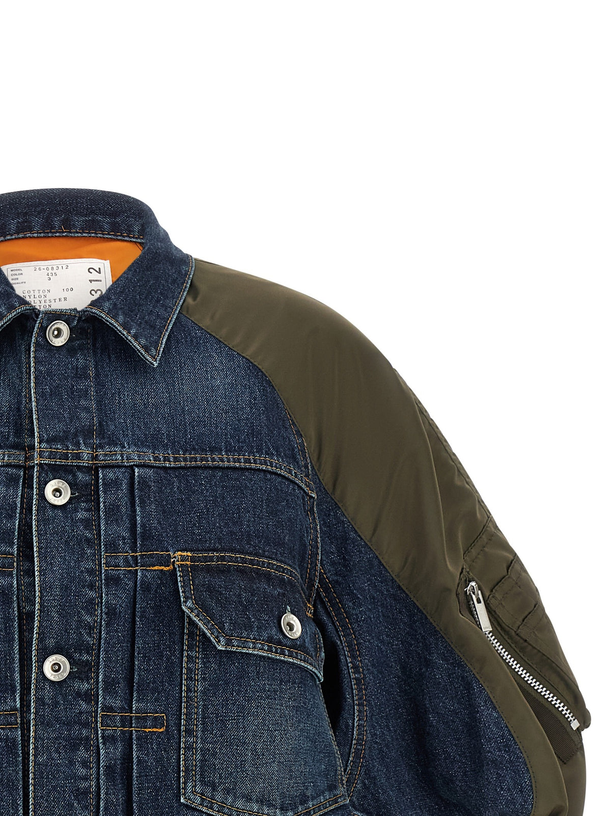 SACAI - Hybrid bomber jacket