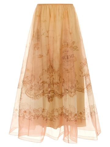 ZIMMERMANN - 'Hypnotic Organza Maxi' skirt
