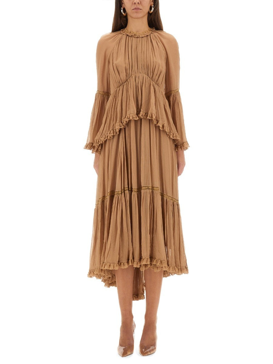 ZIMMERMANN ZIMMERMANN - "HYPNOTIC PEPLUM" RUFFLE DRESS