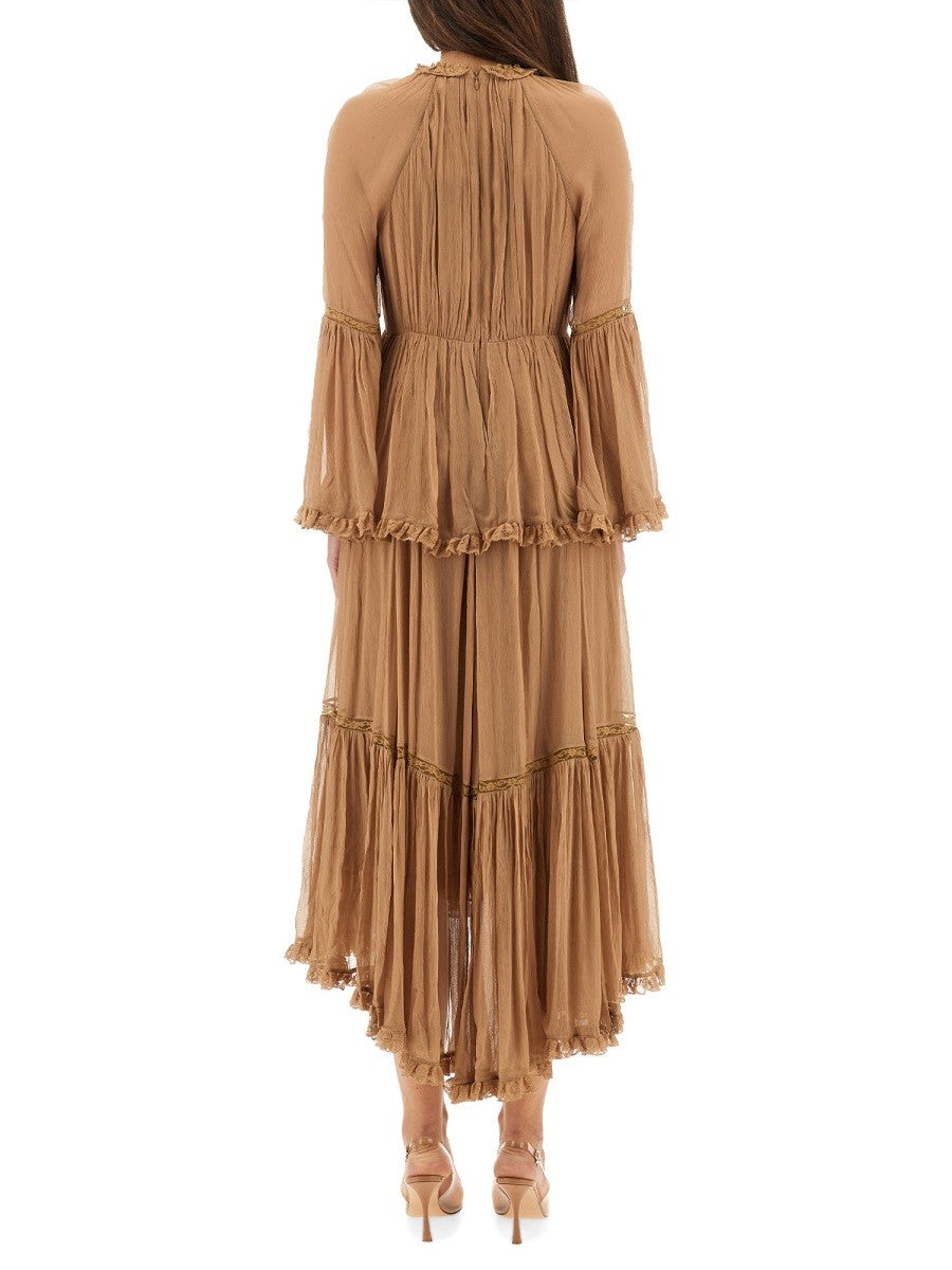 ZIMMERMANN ZIMMERMANN - "HYPNOTIC PEPLUM" RUFFLE DRESS