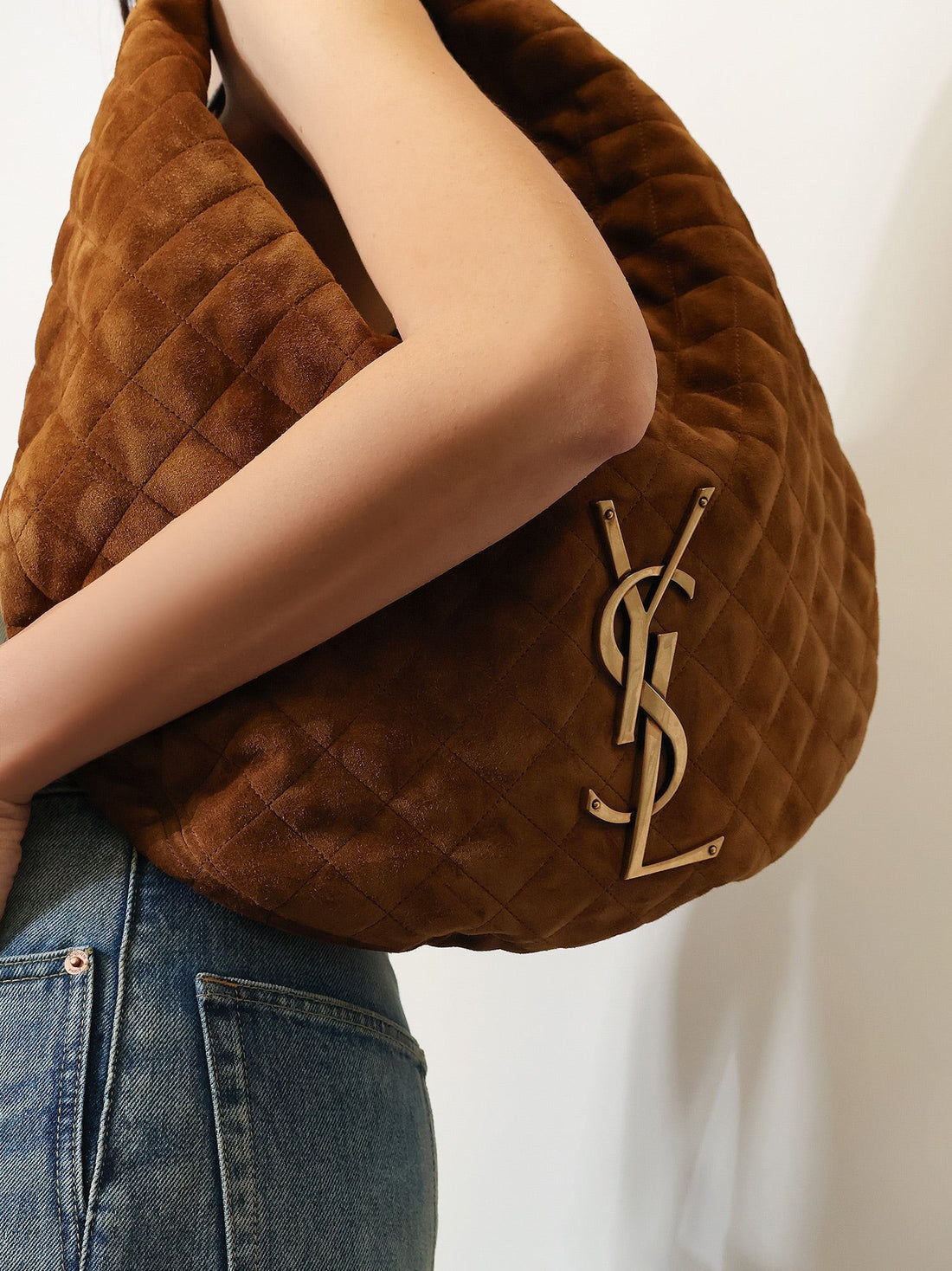Saint Laurent - Icare Hobo suede handbag icare-hobo-suede-handbag_4a0a45cb-b8fa-4430-a47a-0bb2056ee336