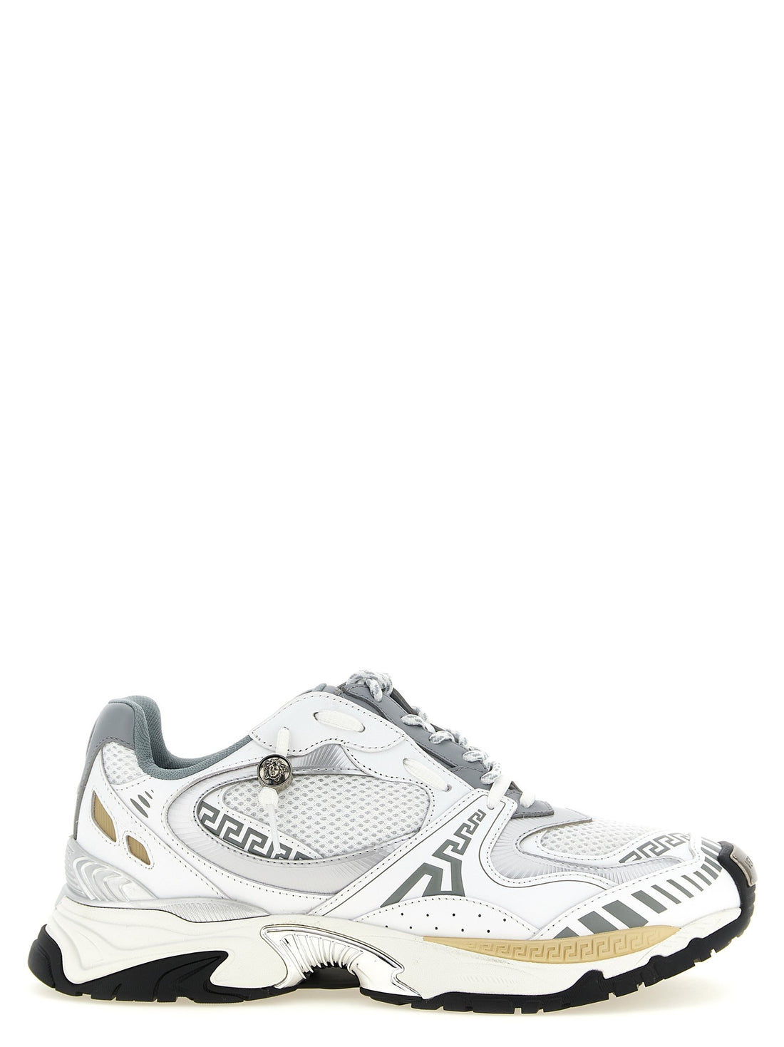 Versace - 'Icaro' mesh and leather fabric sneakers MULTICOLOR