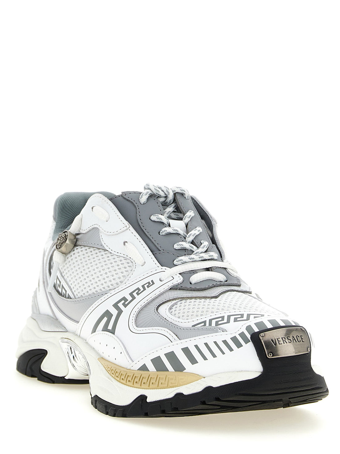 Versace - 'Icaro' mesh and leather fabric sneakers MULTICOLOR