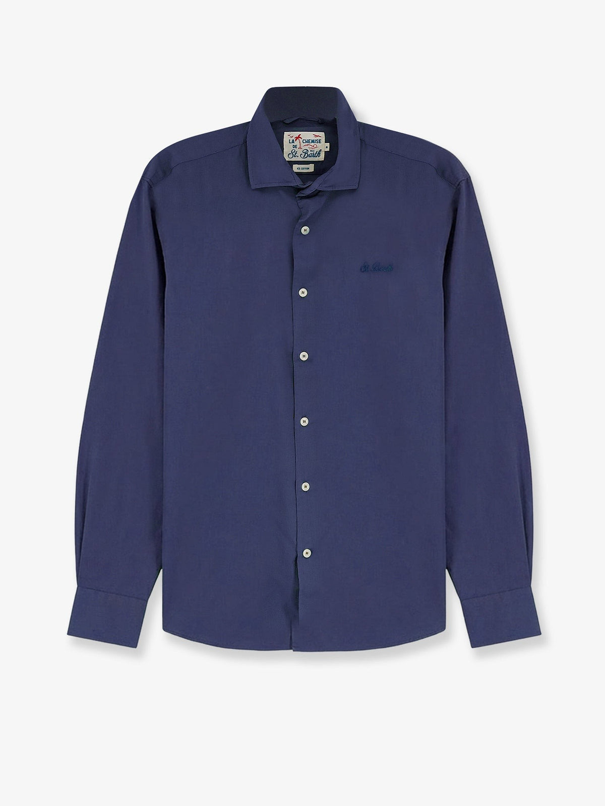 MC2 SAINT BARTH - Ice cotton shirt with embroidered logo on the front ice-cotton-shirt-with-embroidered-logo-on-the-front