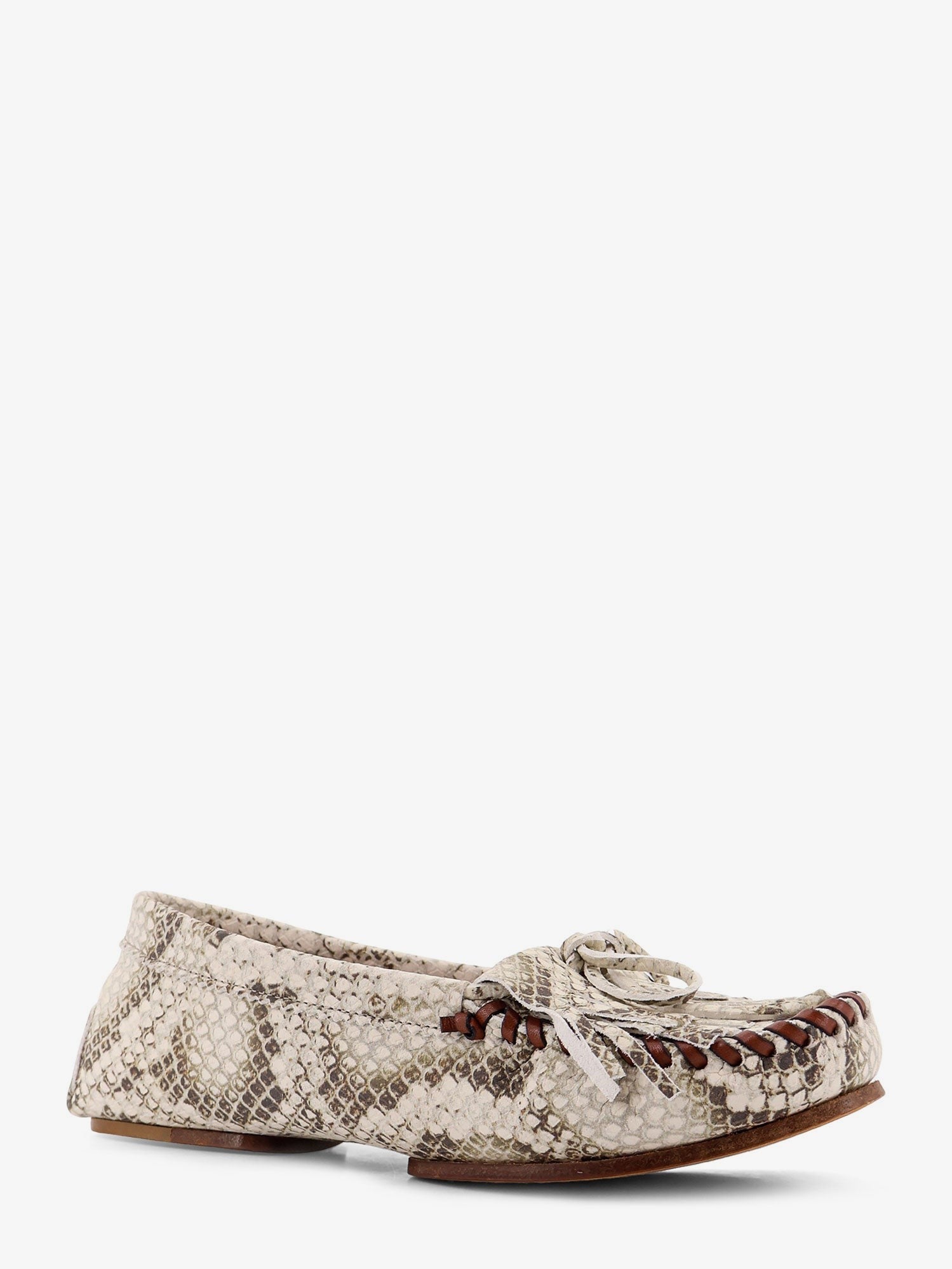 PARIS TEXAS Indiana leather loafers with croco print