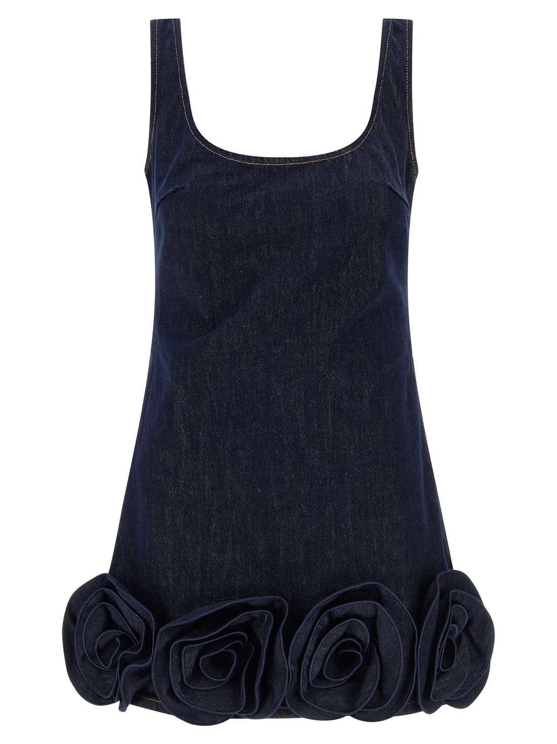 SELF PORTRAIT - 'Indigo Denim 3D Flower Mini' dress indigo-denim-3d-flower-mini-dress_183a0ed4-839a-409e-97b9-742d1eb7ea8d