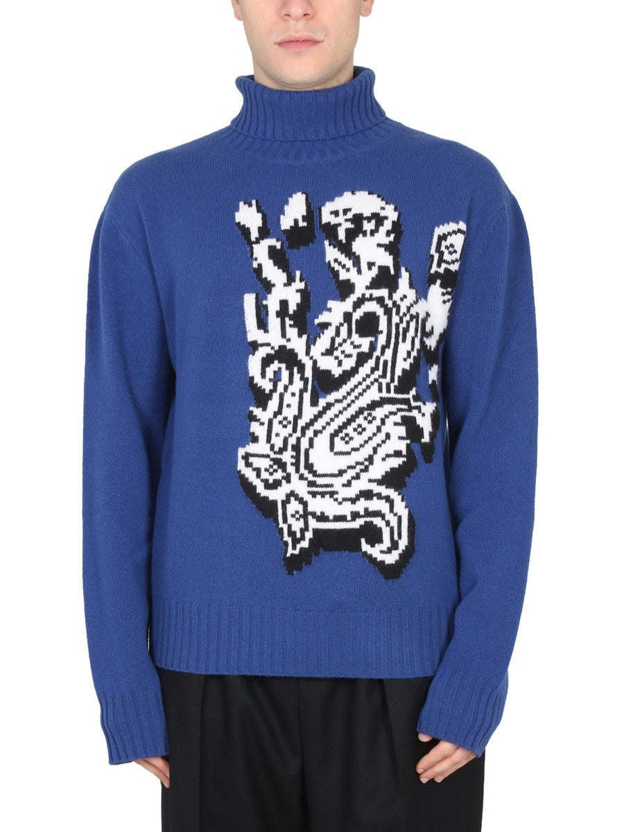 Etro - INLAID JACQUARD TURTLENECK SWEATER inlaid-jacquard-turtleneck-sweater