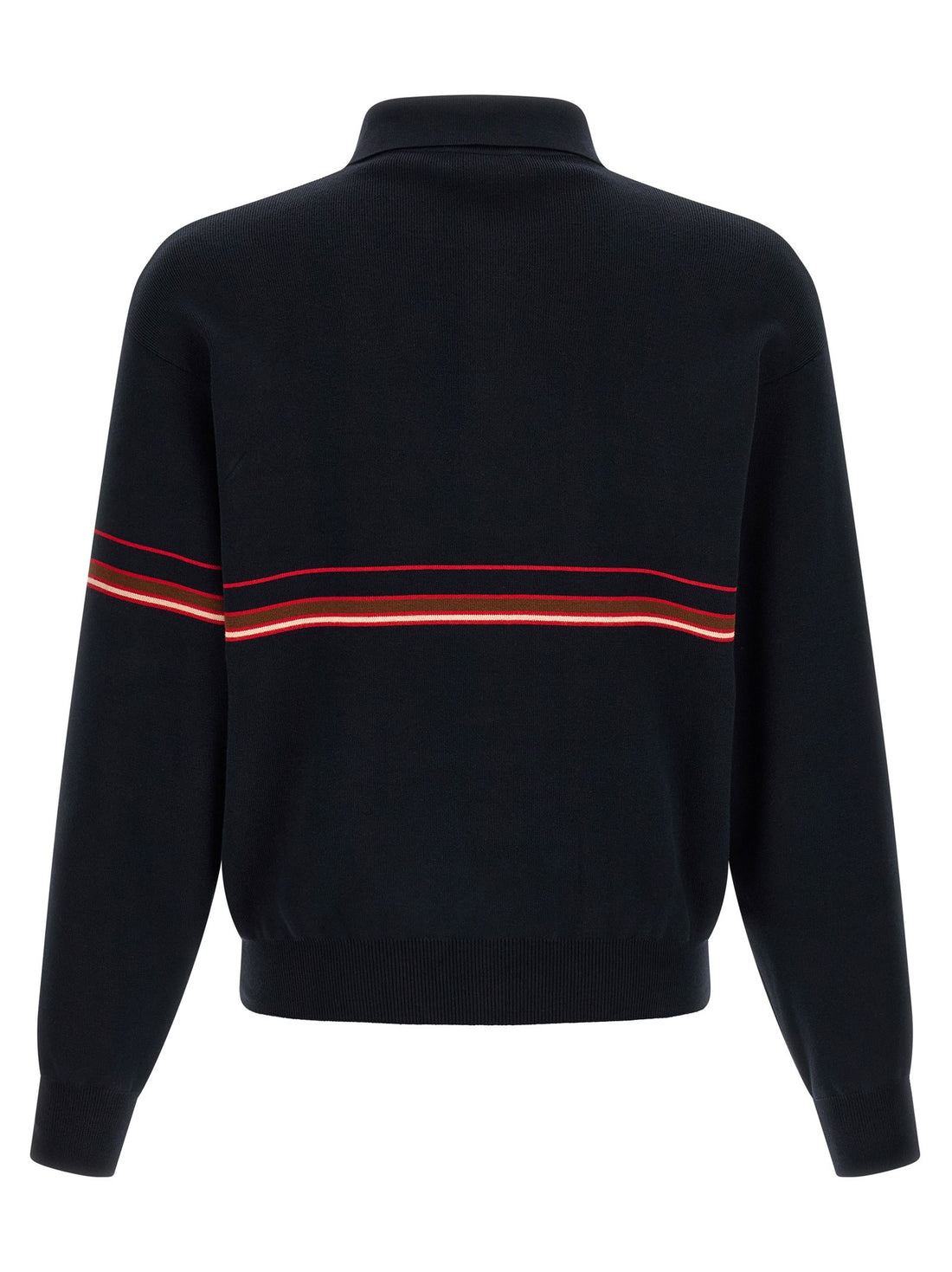 Versace - Inlaid striped polo shirt