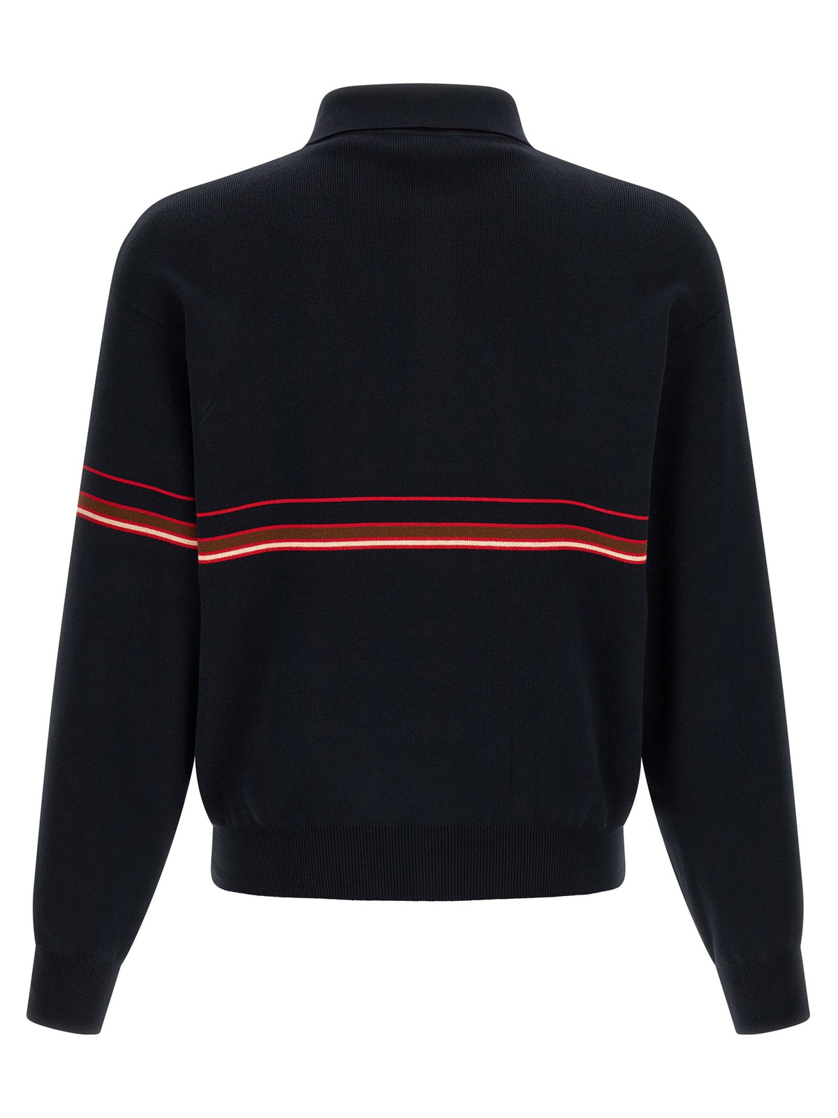 Versace - Inlaid striped polo shirt