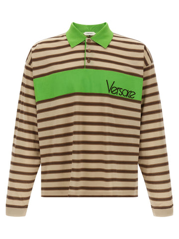 Versace - Intarsia polo shirt