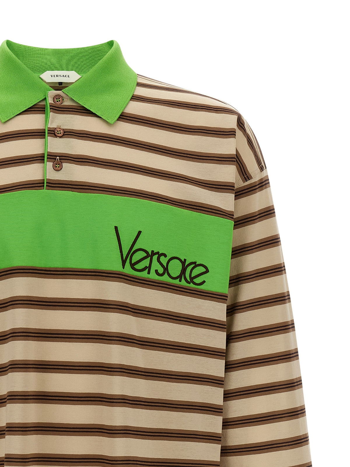 Versace - Intarsia polo shirt