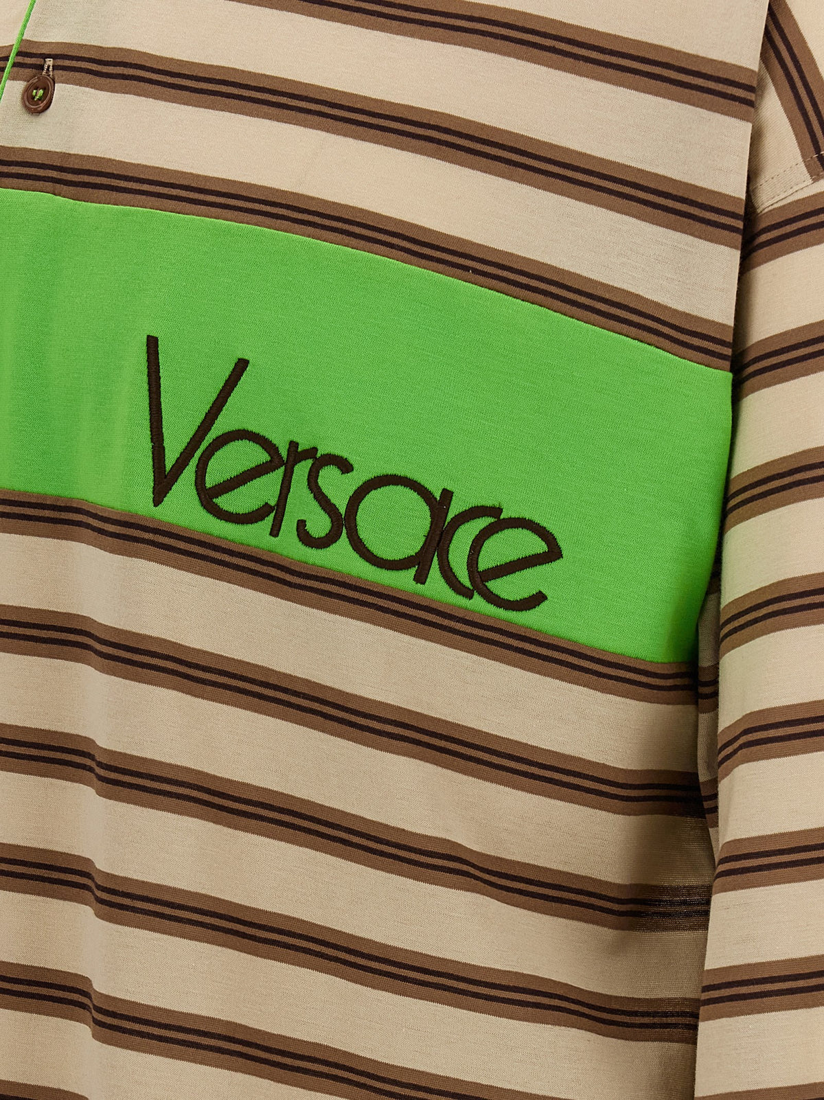 Versace - Intarsia polo shirt