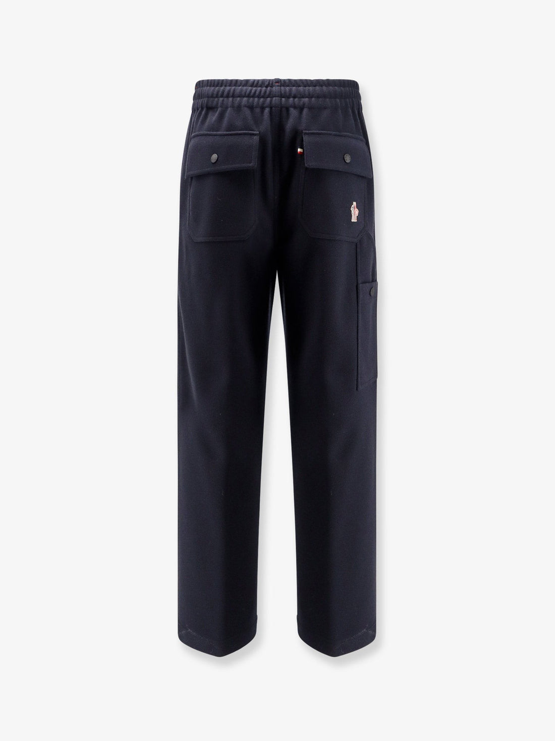 Interlock trousers with embossed logo
