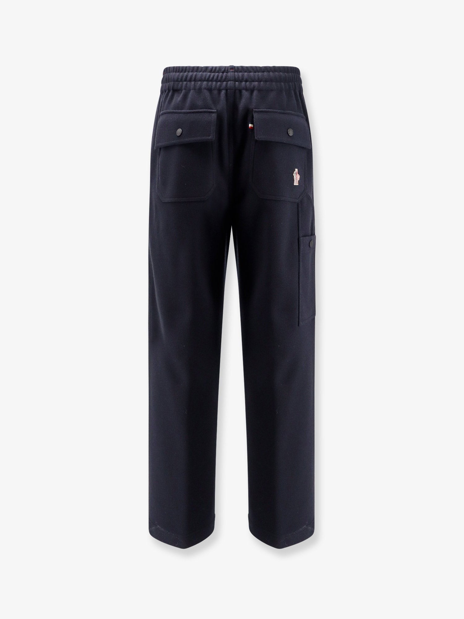 Interlock trousers with embossed logo