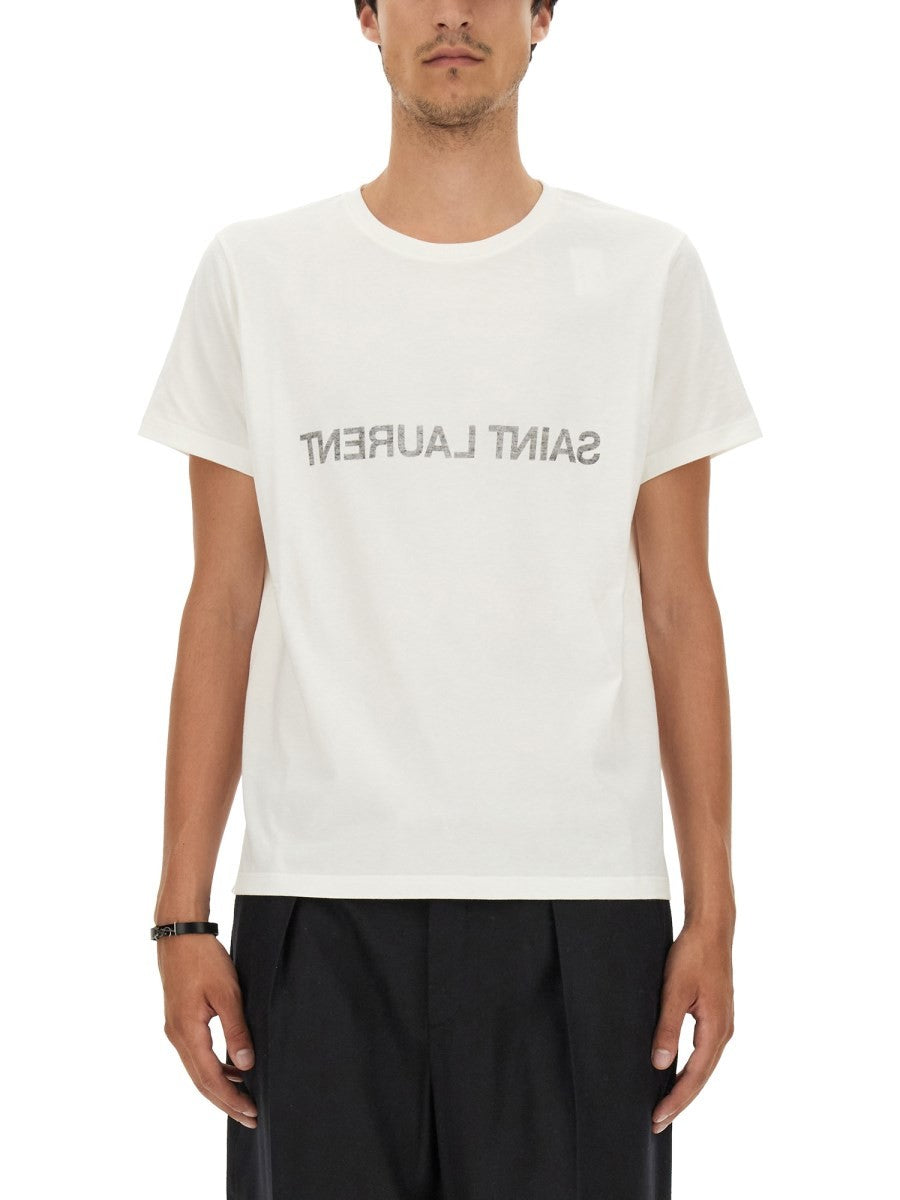 Saint Laurent - INVERTED LOGO T-SHIRT inverted-logo-t-shirt_83552a92-85fb-45d3-b22e-300a3e4f96b8