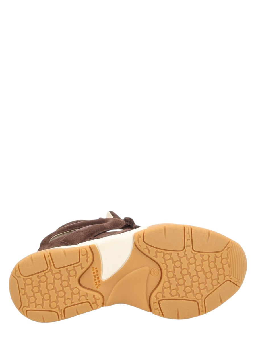 Isabel Marant - Balskee Suede Wedge Sneakers - Brown isabel-marant-balskee-suede-wedge-sneakers-brown-sole-jpg