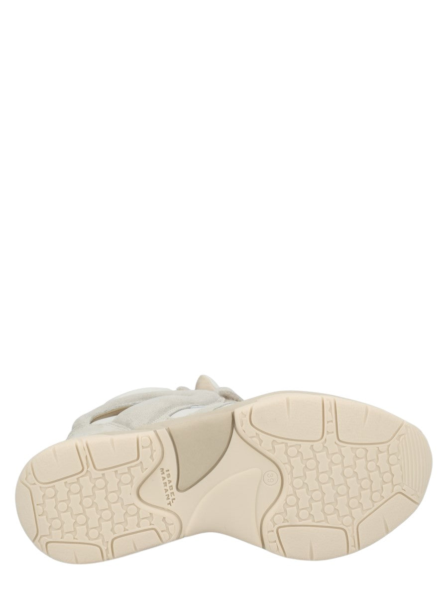 Isabel Marant - Balskee Suede Wedge Sneakers - Beige isabel-marant-balskee-suede-wedge-sneakers-ecru-sole-jpg