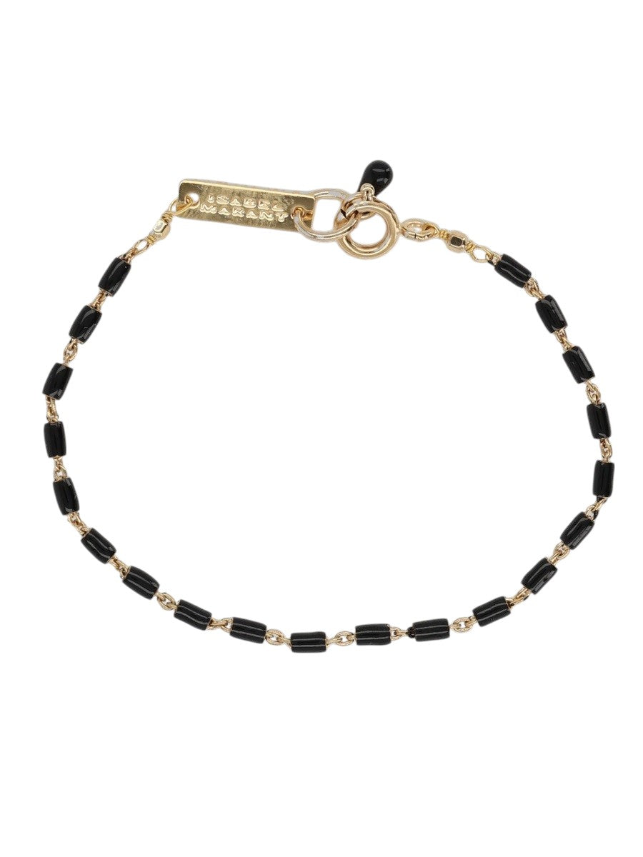 Isabel Marant - "Casablanca" Bracelet - Gold/Black isabel-marant-casablanca-bracelet-gold-black-front-jpg