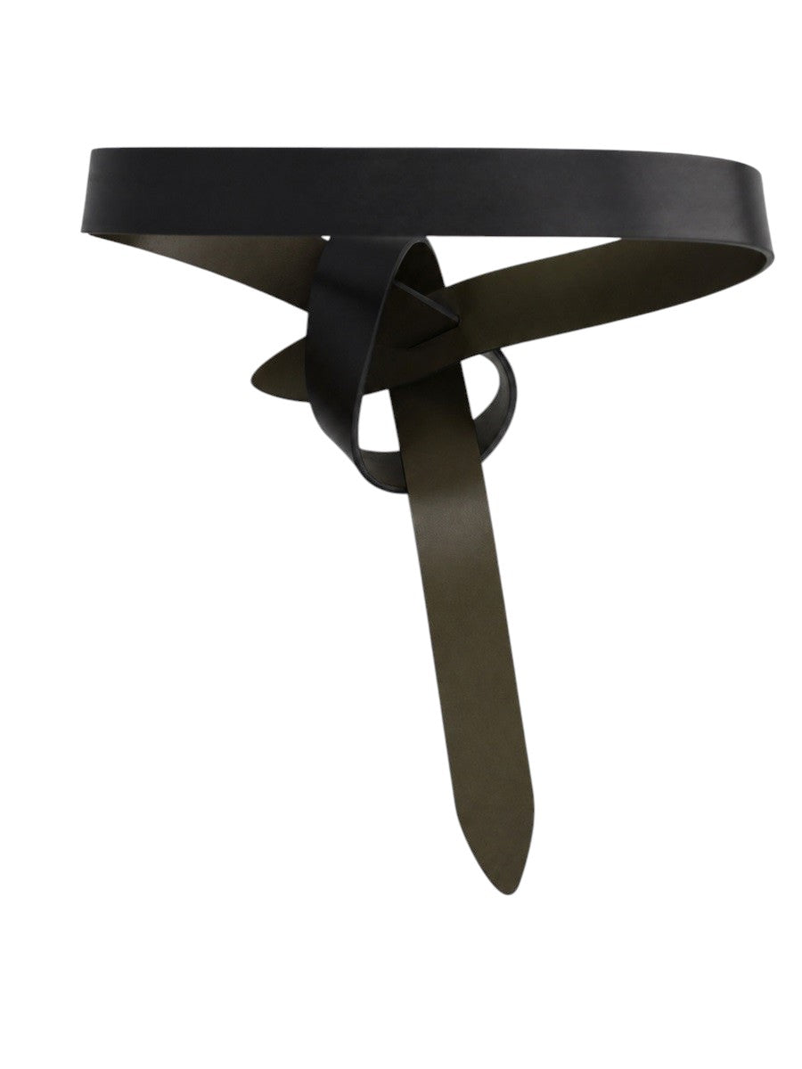 Isabel Marant - Lecce Leather Wrap Belt - Black isabel-marant-lecce-leather-wrap-belt-black-front-jpg