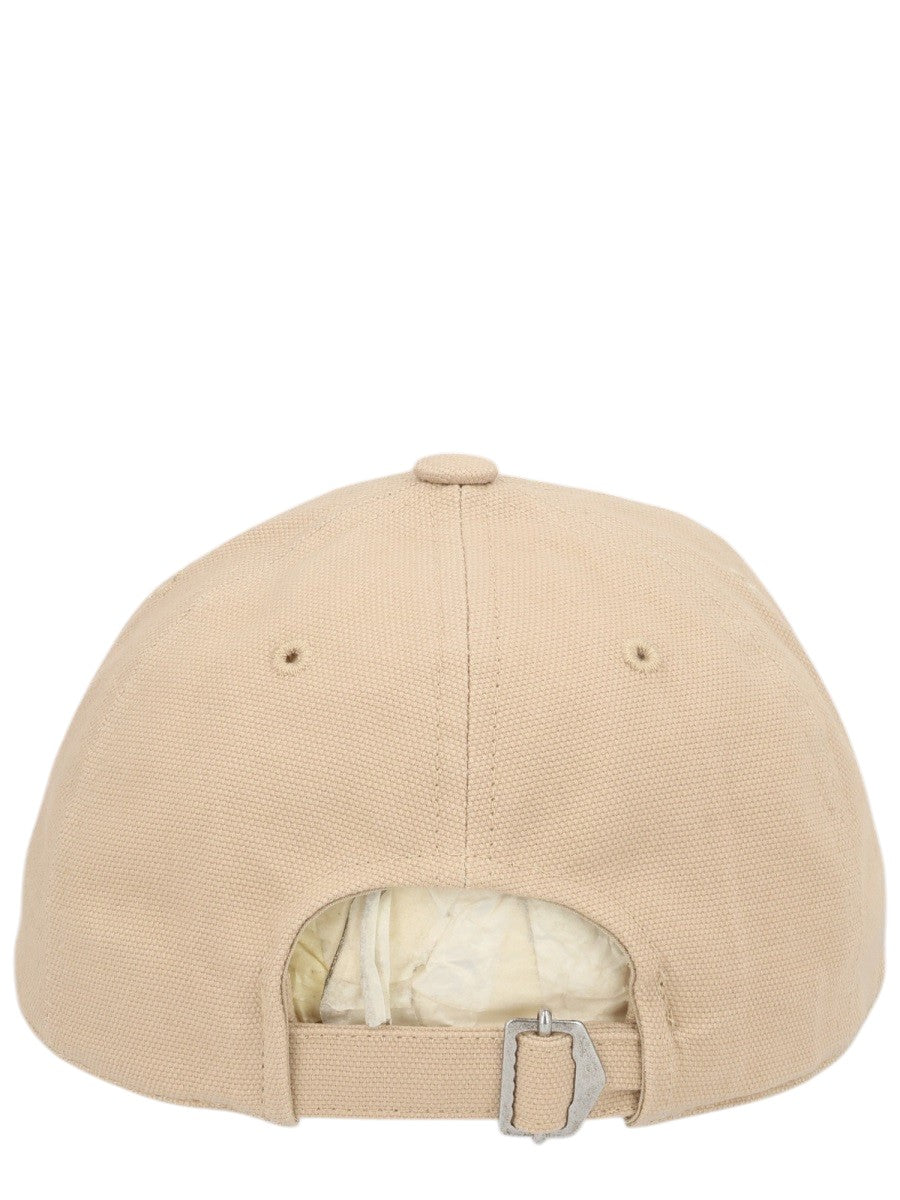 Isabel Marant - "Tomas" Baseball Cap with Logo - Beige isabel-marant-tomas-baseball-cap-logo-beige-back-jpg