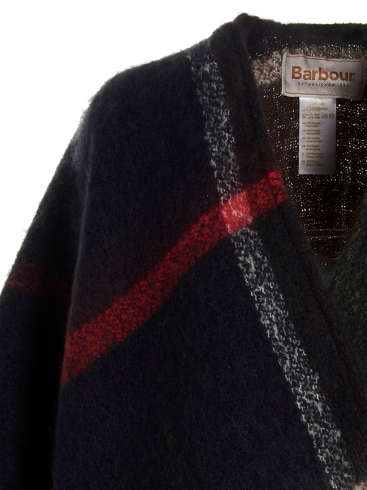 BARBOUR - 'Isla Boucle Serape' cape
