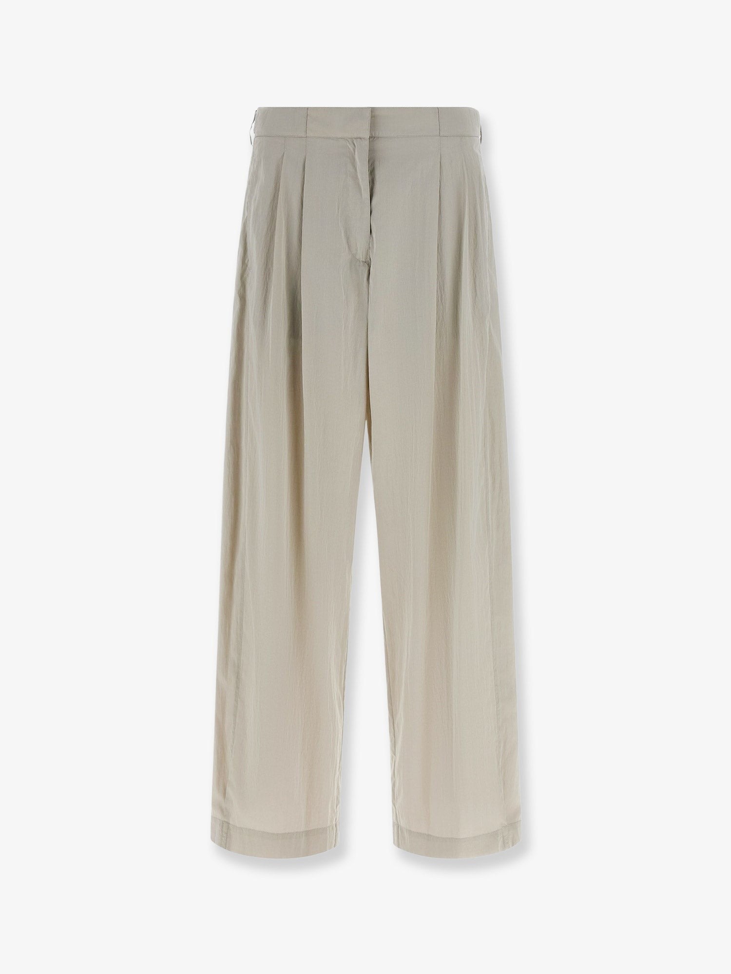 THE ROW Iven silk and nylon trousers